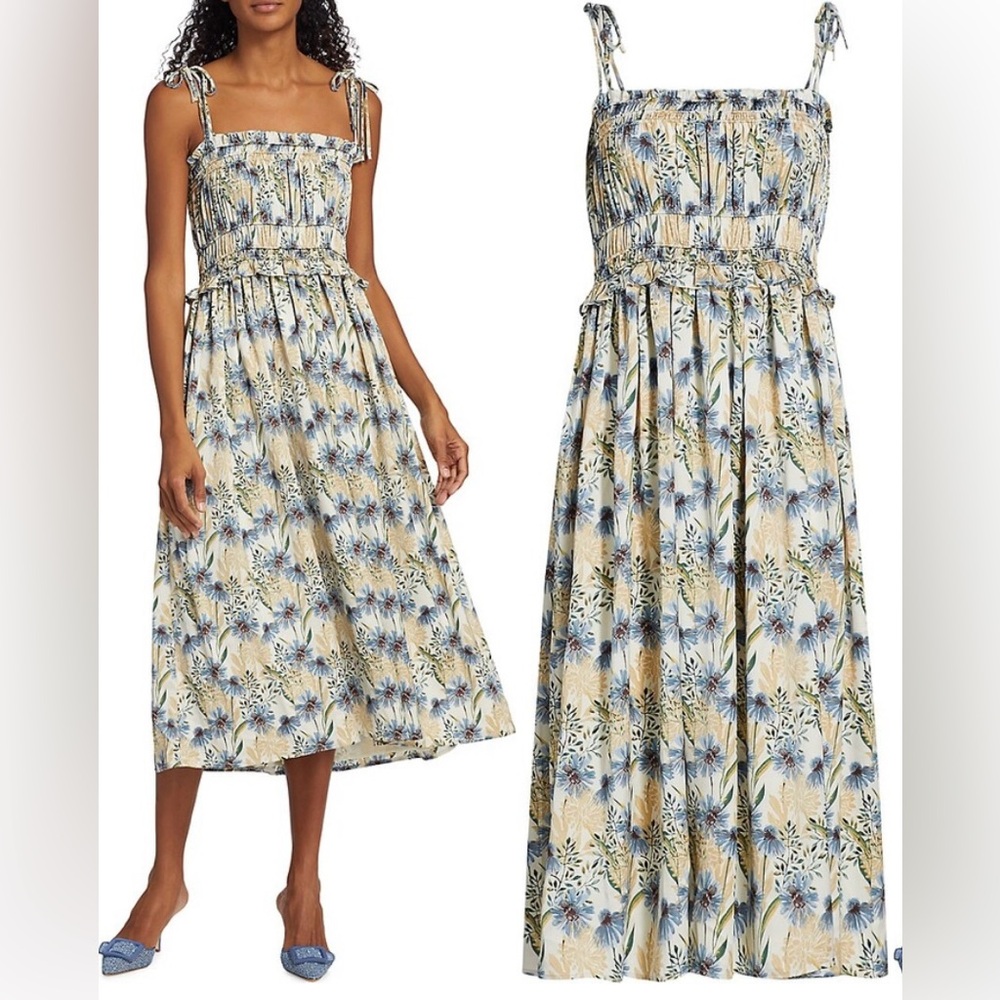 Women's Haley Floral Tie-Strap Midi-Dress - En Saison / Saks Fifth Avenue